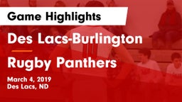 Des Lacs-Burlington  vs Rugby Panthers Game Highlights - March 4, 2019