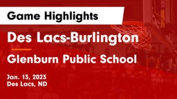 Des Lacs-Burlington  vs Glenburn Public School Game Highlights - Jan. 13, 2023