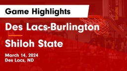 Des Lacs-Burlington  vs Shiloh State Game Highlights - March 14, 2024