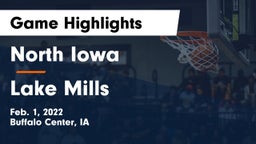 North Iowa  vs Lake Mills  Game Highlights - Feb. 1, 2022
