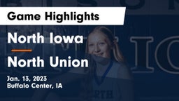 North Iowa  vs North Union   Game Highlights - Jan. 13, 2023