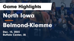 North Iowa  vs Belmond-Klemme  Game Highlights - Dec. 15, 2023