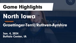 North Iowa  vs Graettinger-Terril/Ruthven-Ayrshire  Game Highlights - Jan. 4, 2024
