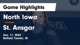 North Iowa  vs St. Ansgar  Game Highlights - Jan. 11, 2024