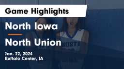 North Iowa  vs North Union   Game Highlights - Jan. 22, 2024