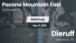 Matchup: Pocono Mountain vs. Dieruff  2016