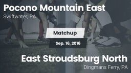Matchup: Pocono Mountain vs. East Stroudsburg North  2016