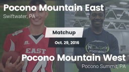 Matchup: Pocono Mountain vs. Pocono Mountain West  2016