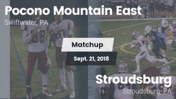 Matchup: Pocono Mountain vs. Stroudsburg  2018