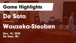 De Soto  vs Wauzeka-Steuben  Game Highlights - Dec. 15, 2020