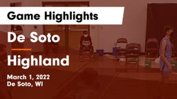 De Soto  vs Highland  Game Highlights - March 1, 2022