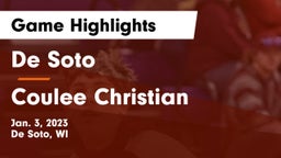 De Soto  vs Coulee Christian Game Highlights - Jan. 3, 2023