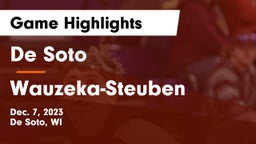 De Soto  vs Wauzeka-Steuben  Game Highlights - Dec. 7, 2023