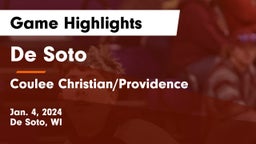 De Soto  vs Coulee Christian/Providence Game Highlights - Jan. 4, 2024