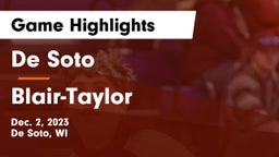 De Soto  vs Blair-Taylor  Game Highlights - Dec. 2, 2023