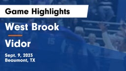 West Brook  vs Vidor  Game Highlights - Sept. 9, 2023