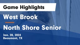 West Brook  vs North Shore Senior  Game Highlights - Jan. 28, 2024