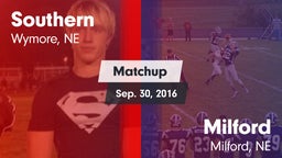 Matchup: Southern  vs. Milford  2016