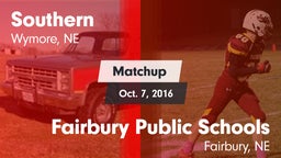 Matchup: Southern  vs. Fairbury Public Schools 2016