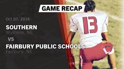 Recap: Southern  vs. Fairbury Public Schools 2016