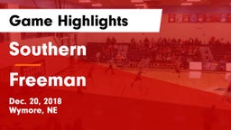 Southern  vs Freeman  Game Highlights - Dec. 20, 2018