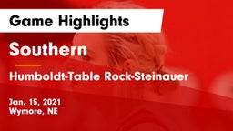 Southern  vs Humboldt-Table Rock-Steinauer  Game Highlights - Jan. 15, 2021