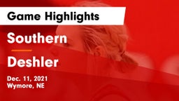 Southern  vs Deshler  Game Highlights - Dec. 11, 2021