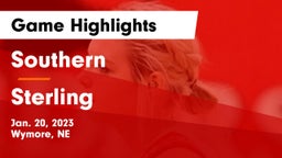 Southern  vs Sterling  Game Highlights - Jan. 20, 2023