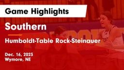 Southern  vs Humboldt-Table Rock-Steinauer  Game Highlights - Dec. 16, 2023