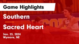 Southern  vs Sacred Heart  Game Highlights - Jan. 23, 2024