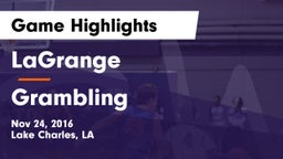 LaGrange  vs Grambling  Game Highlights - Nov 24, 2016