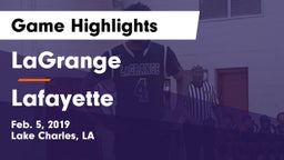 LaGrange  vs Lafayette  Game Highlights - Feb. 5, 2019