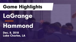 LaGrange  vs Hammond  Game Highlights - Dec. 8, 2018