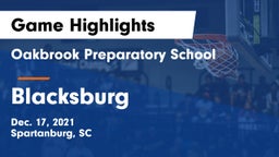 Oakbrook Preparatory School vs Blacksburg  Game Highlights - Dec. 17, 2021