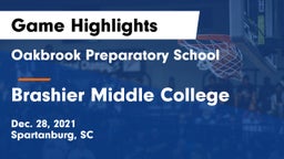 Oakbrook Preparatory School vs Brashier Middle College Game Highlights - Dec. 28, 2021