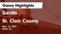 Sardis  vs St. Clair County Game Highlights - Nov. 21, 2019