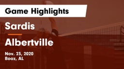 Sardis  vs Albertville  Game Highlights - Nov. 23, 2020
