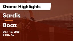 Sardis  vs Boaz  Game Highlights - Dec. 15, 2020