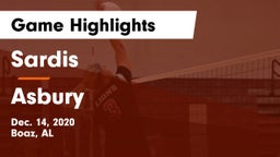 Sardis  vs Asbury Game Highlights - Dec. 14, 2020