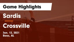 Sardis  vs Crossville  Game Highlights - Jan. 12, 2021