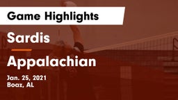 Sardis  vs Appalachian Game Highlights - Jan. 25, 2021