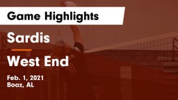 Sardis  vs West End  Game Highlights - Feb. 1, 2021