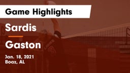 Sardis  vs Gaston  Game Highlights - Jan. 18, 2021