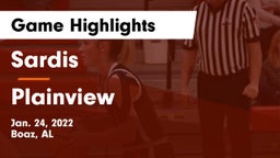 Sardis  vs Plainview Game Highlights - Jan. 24, 2022