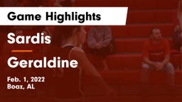 Sardis  vs Geraldine Game Highlights - Feb. 1, 2022