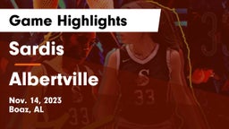 Sardis  vs Albertville Game Highlights - Nov. 14, 2023