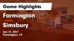Farmington  vs Simsbury  Game Highlights - Jan 17, 2017