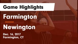 Farmington  vs Newington  Game Highlights - Dec. 16, 2017