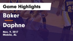 Baker  vs Daphne Game Highlights - Nov. 9, 2017