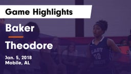 Baker  vs Theodore  Game Highlights - Jan. 5, 2018